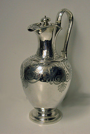 Silver Claret Jug, London 1856, Joseph Charles Eddington