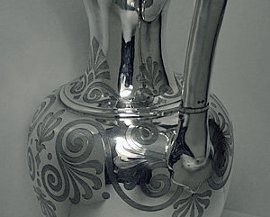 Silver Claret Jug, London 1856, Joseph Charles Eddington