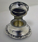Silver Inkwell, Birmingham 1905, H. Matthews.