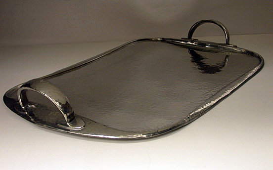 Liberty Art Nouveau Pewter Tray, English C.1910.