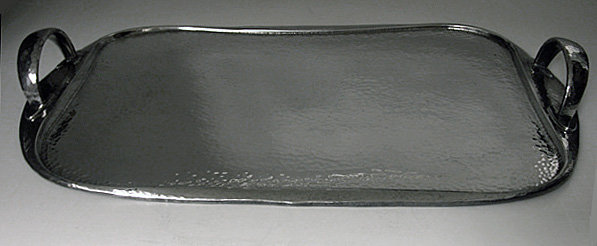 Liberty Art Nouveau Pewter Tray, English C.1910.