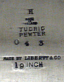 Liberty Art Nouveau Pewter Tray, English C.1910.