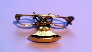 Butterfly Enamel Ruby Diamond C.1920