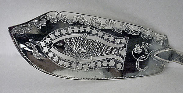 Irish Georgian Silver Fish Slice, Dublin 1825, Samuel Neville