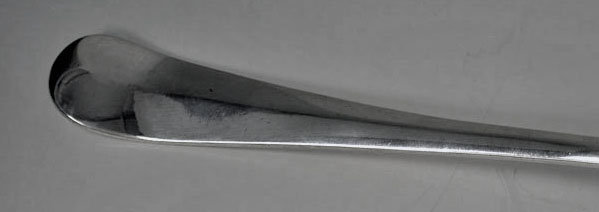English Hanoverian Rat Tail Soup Ladle, London 1914, William Hutton & Sons