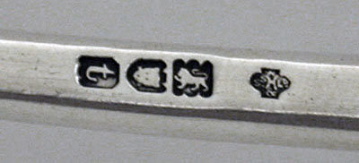English Hanoverian Rat Tail Soup Ladle, London 1914, William Hutton & Sons
