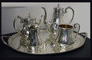 Tea & Coffee Service & Tray Brightcut 1848-78