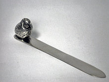 Silver Letter opener Bird Sampson Mordan Chester 1911