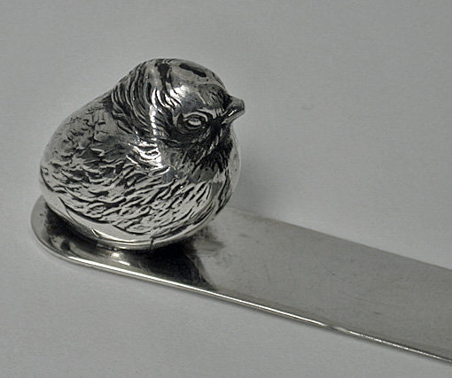 Silver Letter opener Bird Sampson Mordan Chester 1911