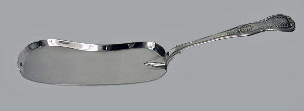Irish Silver Slice or Crumb Scoop, Dublin 1855, John Smyth.