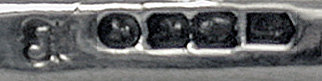 Irish Silver Slice or Crumb Scoop, Dublin 1855, John Smyth.