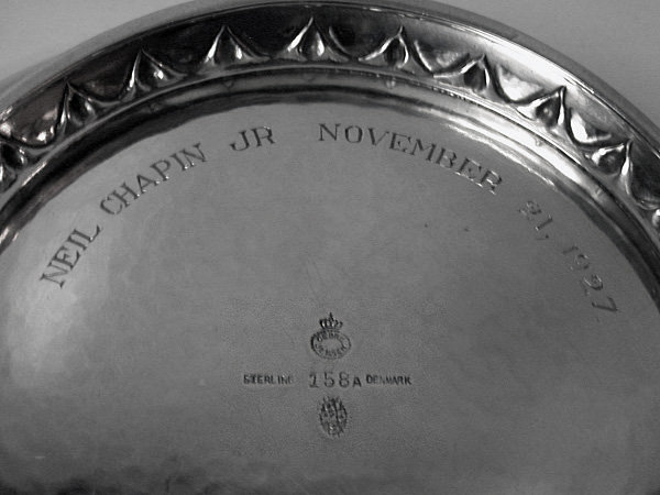 Georg Jensen rare and early two handled Bowl, C.1927.