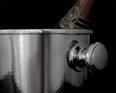 Art Deco Modernist Silver Plate hammered Wine Cooler, Germany C.1935, by Juwel