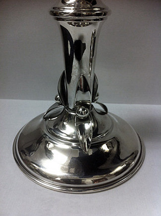 Carl Poul Petersen Sterling Candlesticks, Montreal C.1950.