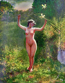 Erotic Nude enamel silver box, C.1920