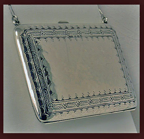 Liberty & Co Silver Arts and Crafts Card Case Aide Memoire, Birmingham 1911.