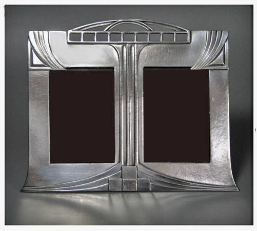 WMF Art Nouveau Jugendstil double Photograph Frame, Germany C.1905