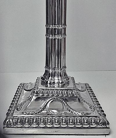 English Corinthian Candlesticks C1845 Roberts & Slater