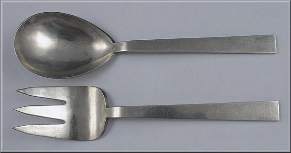 American Modernism Sterling Servers, Adra, C.1950
