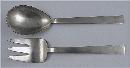 American Modernism Sterling Servers, Adra, C.1950