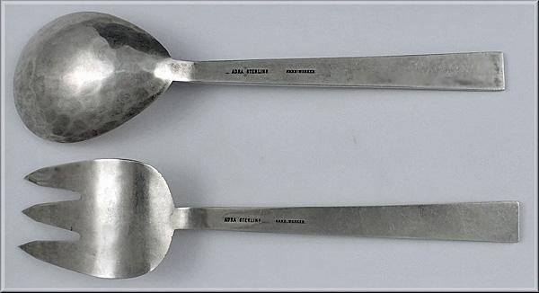 American Modernism Sterling Servers, Adra, C.1950