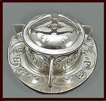 Art Nouveau Jugendstil Secessionist pewter Dish, Gerhardi, Germany C.1902