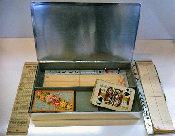 Rare Bridge Box WMF Art Deco Silver plate, Germany C.1920.
