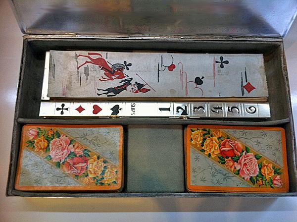 Rare Bridge Box WMF Art Deco Silver plate, Germany C.1920.