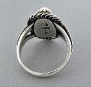 Georg Jensen Harald Nielsen Moonlight Blossom Ring, Denmark, post 1945