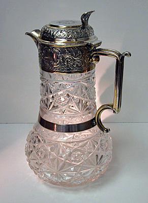 English Silver Claret Jug 1898 W & C. Sissons