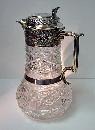 English Silver Claret Jug 1898 W & C. Sissons