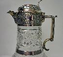 English Silver Claret Jug 1898 W & C. Sissons