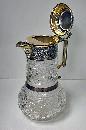 English Silver Claret Jug 1898 W & C. Sissons