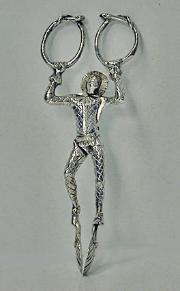 Silver Harlequin Sugar Nips London 1839 Theobalds & Atkinson