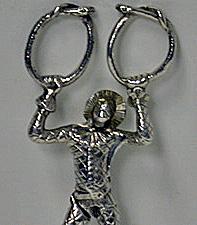 Silver Harlequin Sugar Nips London 1839 Theobalds & Atkinson