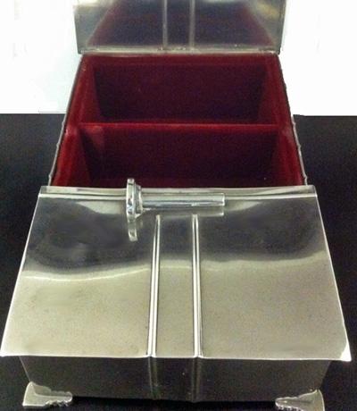 Art Deco Dutch Pewter Box, Amsterdam, C.1920, Theodorus Hooft for Gero.