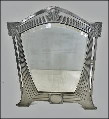 Rare WMF Art Nouveau Jugendstil Secessionist large Mirror, Germany C.1905