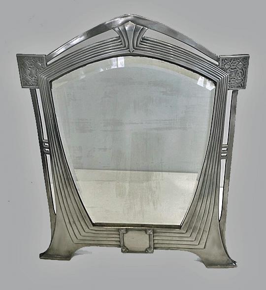 Rare WMF Art Nouveau Jugendstil Secessionist large Mirror, Germany C.1905