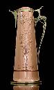 Art Nouveau Copper and Brass Wine Jug, Germany C 1905.