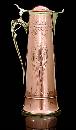 Art Nouveau Copper and Brass Wine Jug, Germany C 1905.