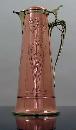 Art Nouveau Copper and Brass Wine Jug, Germany C 1905.