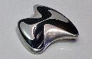 Georg Jensen Henning Koppel abstract enamel sterling Brooch Denmark, C.1969