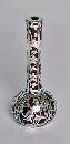 Fine American Art Nouveau Silver overlay rare red glass Vase, C.1900