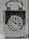 Antique Silver Carriage Clock, London 1913, Goldsmiths and Silversmiths Co