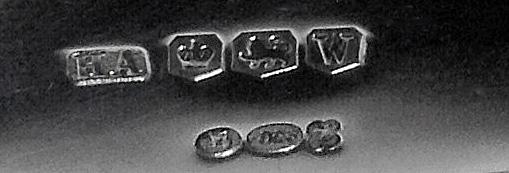 Silver Caster Rocket shape, Dublin 1941 import marks,hallmarked for Sheffield 1939, Atkins Bros