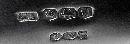 Silver Caster Rocket shape, Dublin 1941 import marks,hallmarked for Sheffield 1939, Atkins Bros