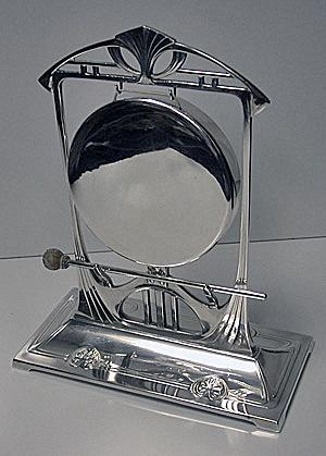 W.M.F Art Nouveau Secessionist Jugendstil Table Gong Bell, C.1900
