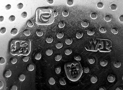 George 111 Silver Strainer, London 1774, William Plummer.