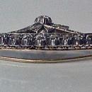 Antique Diamond Crescent Brooch , English C.1880