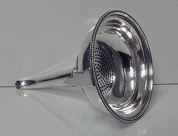 Hester Bateman Wine Funnel London 1778